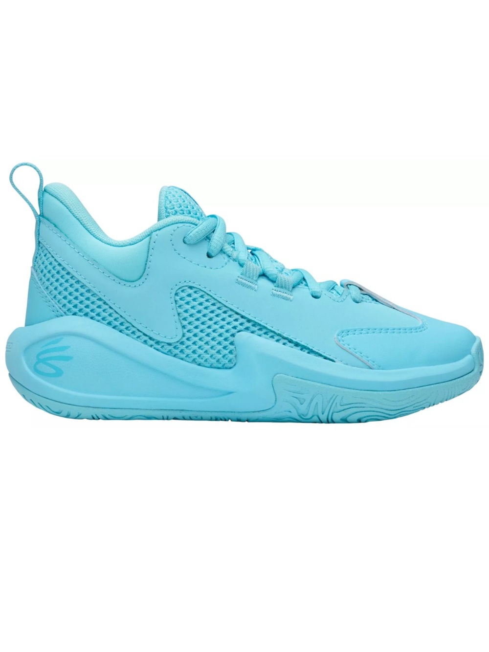 Under Armour Kids Curry 3Z 25 Basketball Shoes teal school shoes size 4.5
